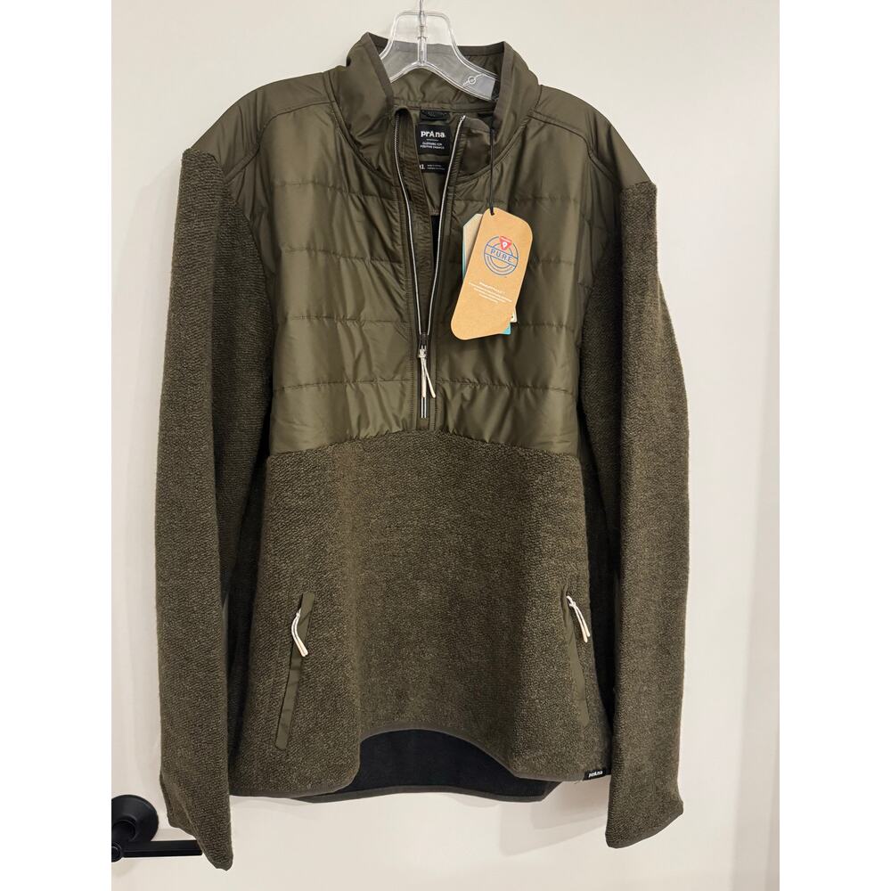prAna IncrediWool Men’s ½ Zip Pullover Jacket NWT | Size XL | Wool-Blend - Picture 2 of 8